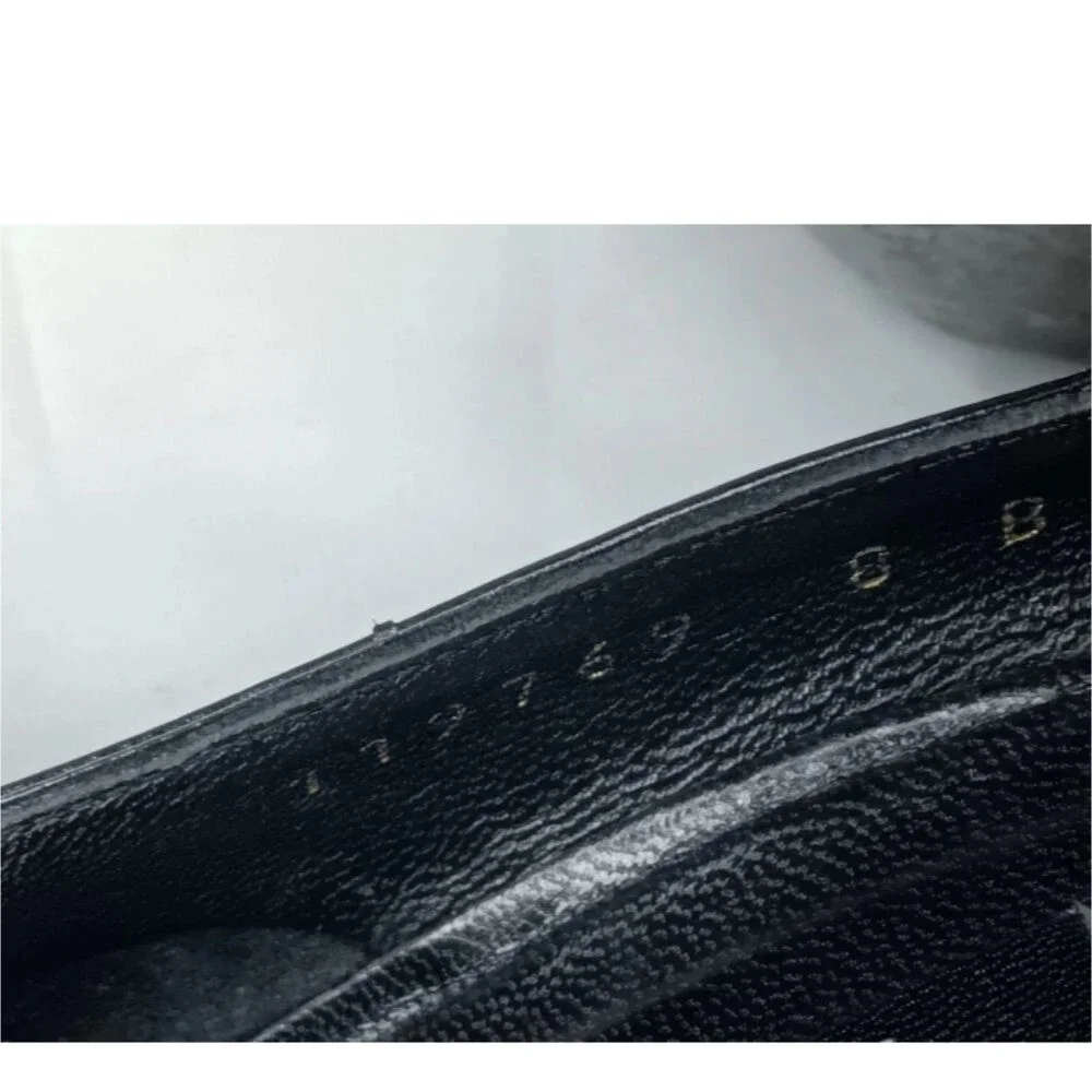 Gucci Black Leather Studded D’Orsay Pumps Size 8 B Shoes Heels